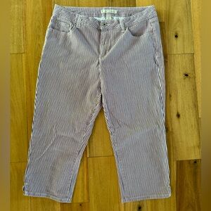 Denim size 16 crop red, white and blue jeans‎